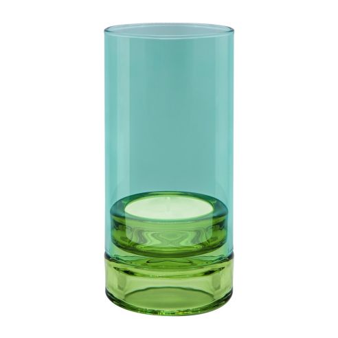 Remember Tea Light Lantern In Glass Lys Design Sky Colours - REWL15
