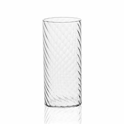 Italesse Twist Mixology Collection Handcrafted Borosilicate Glass Highball 380cc in a Pack of 2 - IT3380