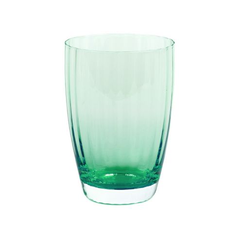Italesse Mykonos Handcrafted Single Large Glass Tumbler 440cc Green - IT3396VE