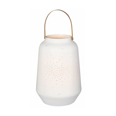 Rader Lantern In Porcelain With Tiny Pin Holes To Disperse Light Large Size - RA13185