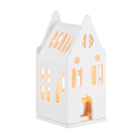 Rader Tea Light Holder In Porcelain Lighthouse Range Mini Manor House Design - RA13917
