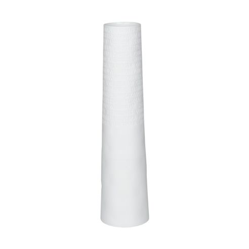 Rader Vase In Porcelain Poetry Range With Flower Names Embossed Tall Size - RA15428