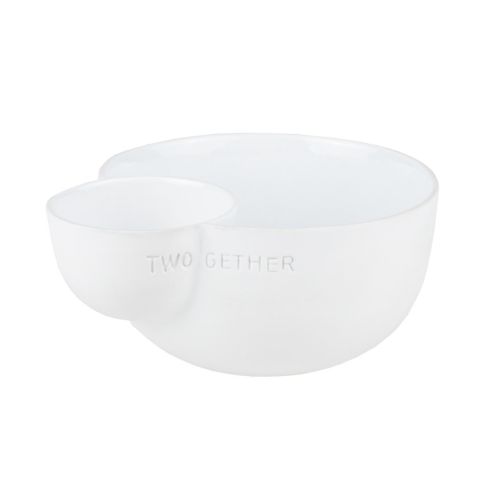 Rader Bowl In Porcelain With 2 Parts And The Words "Two Gether" - RA16325