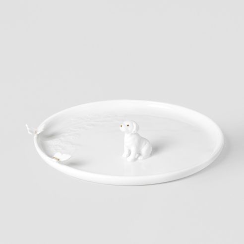 Rader Plate In Porcelain With Dog Design - RA17613