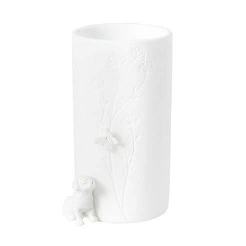 Rader Vase In Porcelain With Sitting Dog - RA17616
