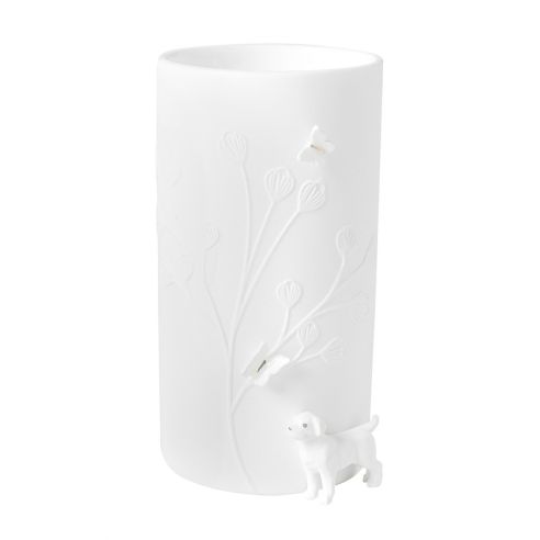 Rader Vase In Porcelain With Standing Dog - RA17617