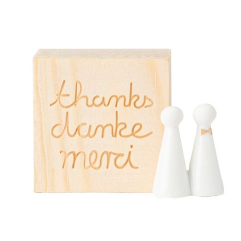 Rader Lucky Gift Box With Words "Thanks,Merci,Danke" And Angel Tokens - RA17747