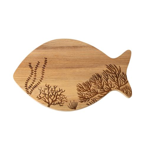 Rader Cutting Board Fish Design In Acacia Wood - RA18138
