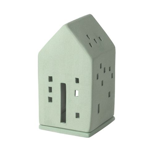 Rader Tea Light Holder In Porcelain Lighthouse Range Green - RA51600