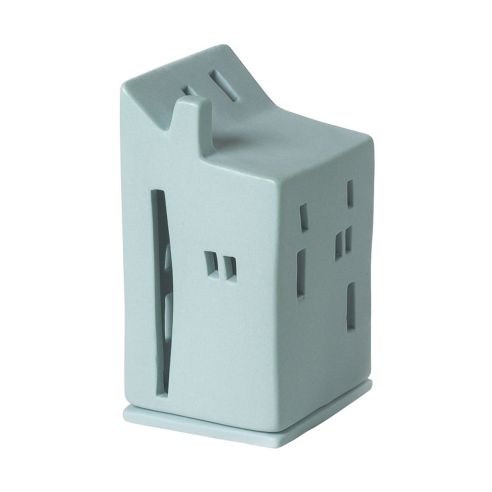 Rader Tea Light Holder In Porcelain Lighthouse Range Azure - RA51602
