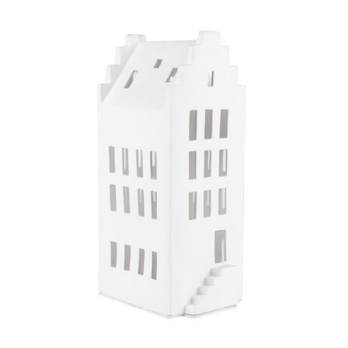 Rader Tea Light Holder In Porcelain Lighthouse Range Gable Roof Design Large - RA90337