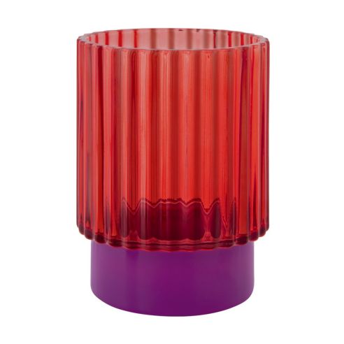 Remember Tealight In Glass Lumi Design In Red - REHWL40