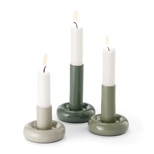 Philippi Candleholder Copenhagen Design In Enamelled Aluminium 3 Piece Set - PH234028
