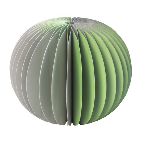 Remember Paper Vase With Glass Inner Tube Yuki Design In 2 Tone Sage - REHPV03
