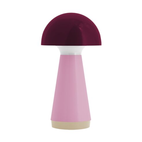 Remember Table Lamp LED USB Rechargeable Bobbi Design In Berry - RELB34
