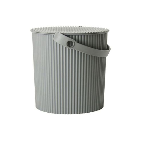 Hachiman Omnioutil Storage Bucket & Lid In Dark Grey Small Size - HC235781