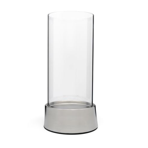 Zilverstad Hurricane Lamp Oblique Design in Matt Stainless Steel with Glass - BR8117070