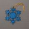 Festive Snowflake Bauble Tree Ornament in Assorted Colours - 8822307