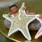 March Muses Star Angel Baby Harry Gold Handmade Eco-Friendly Hanging Christmas Tree Decoration - MM0014