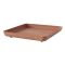 Hachiman Garden Plant & Flower Plate Square Style No230 Unglazed Eco-Friendly Wood Pulp Mix - HCG241614UG