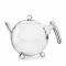 Bredemeijer Teapot Double Wall Bella Ronde Design 0.75L in Polished Steel Finish With Chrome Fittings - BR1303CH