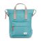 Roka London Bantry B Backpack Rucksack Small Recycled Repurposed Sustainable Nylon In Petrol - RKBAB013