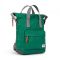 Roka London Bantry B Backpack Rucksack Small Recycled Repurposed Sustainable Nylon In Emerald - RKBAB035