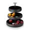 Philippi Cake Stand With 3 Plate Tiers Negretto Design - PH131003