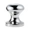 Philippi Door Stop Hamburger Design In Aluminium Polished Nickel Finish 1.4Kg - PH240012