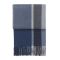 Elvang Denmark Manhattan Throw In Dark Blue/Asphalt In 50% Alpaca & 40% Sheep Wool 130x200cm - EL7061