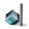 Philippi Book End Tara Design In Solid Highly Polished Crystal Glass In Emerald Colour Diameter 16cm - PH292004