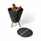 Philippi Fire Pit Steel Powder Coated Finish 64cm Height Bonfire Design - PH203019