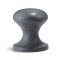 Philippi Door Stop Hamburger Design In Matt Aluminium Matt Galvanised 1.4Kg Weight - PH240011