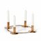 Philippi La Serena Advent Candle Wreath 2 in 1 Style In Stainless Steel Gold Plated - PH105038