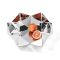 Philippi Bowl Lotus Design In Folded Stainless Steel With Mirror Polished Finish - PH105046