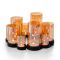 Philippi Candle Holder Bello Horizonte Design With Glass Tubes And Iron Base Large Size - PH119005