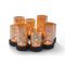 Philippi Candle Holder Bello Horizonte Design With Glass Tubes And Iron Base Small Size - PH119007