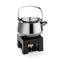 Philippi Teapot With Warmer Yoko Design In Stainless Steel With Black Chrome Mirror Polish Finish - PH202038