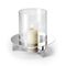 Philippi Votive For Tealight or Pillar Candle Laguna Design In Stainless Steel Mirror Polished Finish - PH240045