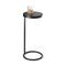 Philippi Side Table Lupo Design In Steel With Black Powder Coated Finish And Black Glass - PH306002