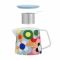 Remember Teapot In Porcelain In Sushi Design Complete With Stainless Steel Filter - RETK03