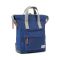 Roka London Bantry B Backpack Rucksack Small Recycled Repurposed Sustainable Nylon In Crisp Blue - RKBAB102