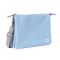 Roka London Carnaby XL Cross Body Shoulder Bag Recycled Repurposed Sustainable Canvas In Retro Blue - RKCAXL031