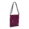 Roka London Kennington B Cross Body Shoulder Bag Medium Recycled Repurposed Sustainable Nylon In Royal Burgundy - RKKEBO44