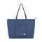 Roka London Portobello Tote Shopping Bag Large Cotton In Indigo - RKPT004