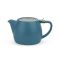 Bredemeijer Teapot Rens Design 700ml In Fine Porcelain With Stainless Steel Lid & Filter In Petrol Blue Stackable - BR147095