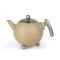 Bredemeijer Teapot Double Wall Bella Ronde Design 1.2L in Taupe With Chrome Fittings - BR101020