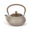 Bredemeijer Teapot Cast Iron Jiangxi Design 700ml In Beige With Stainless Steel Filter - BR153203
