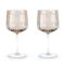 Leopold Vienna Wine Glass Corvina Design In Pearl Finish Set Of 2 - BRLV217002