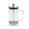 Leopold Vienna Cafetiere Coffee & Tea Maker Arusha Design Ribbed Glass Look Capacity 0.6L - BRLV117024